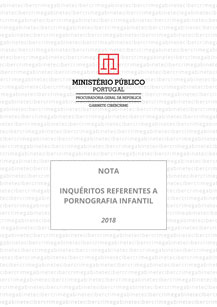 Inquéritos respeitantes a pornografia infantil na Internet - 2018